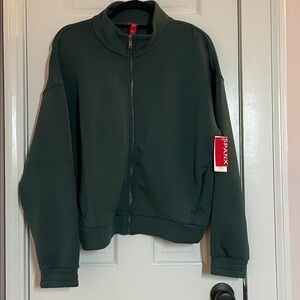 SPANX, AirEssentials® Brushed Full Zip Jacket, Meridian, Size M, NEW WITH TAGS!!